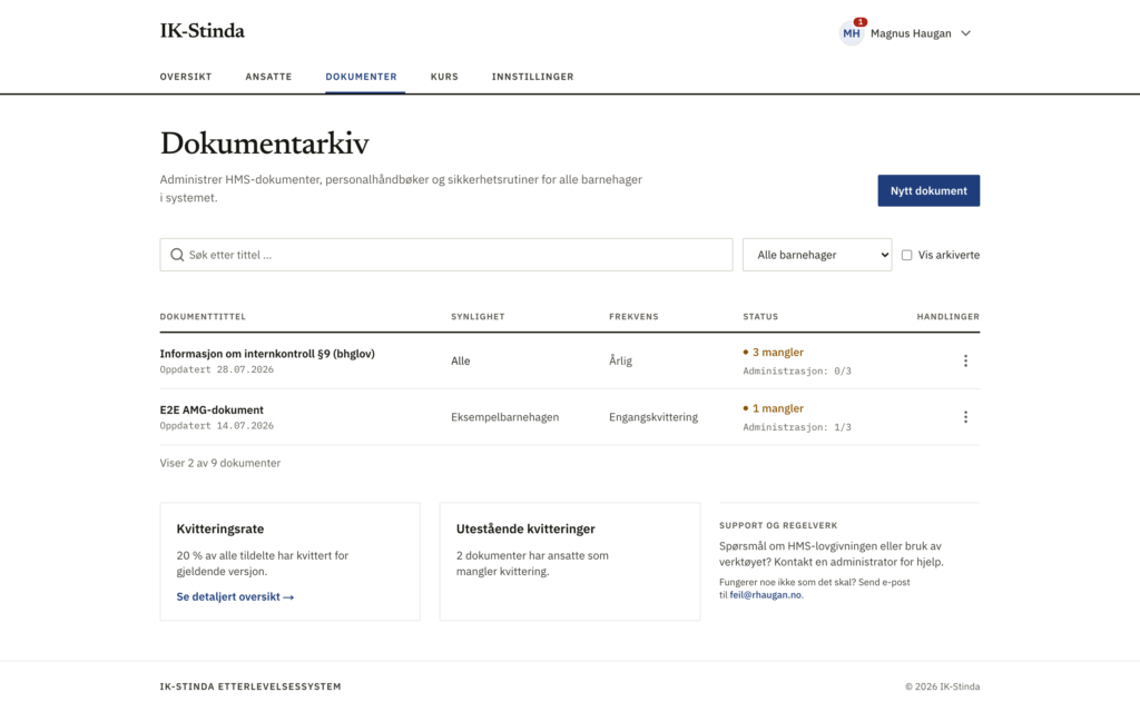 Skjermbilde av IK-Stinda